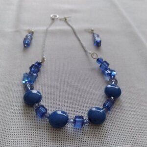 Elegant Earrings & Necklace Set, Made in Europe